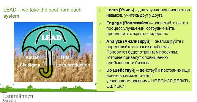 Рис.1. Система повышения производительности LEAD