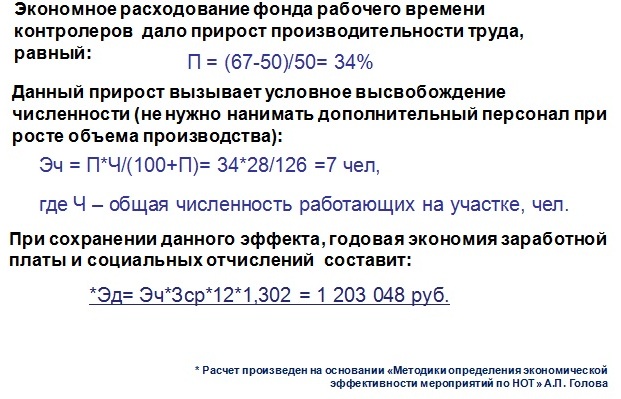 Расчет экономического эффекта Расчет экономического эффекта