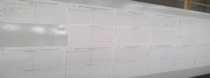 Стенд замечаний по оборудованию